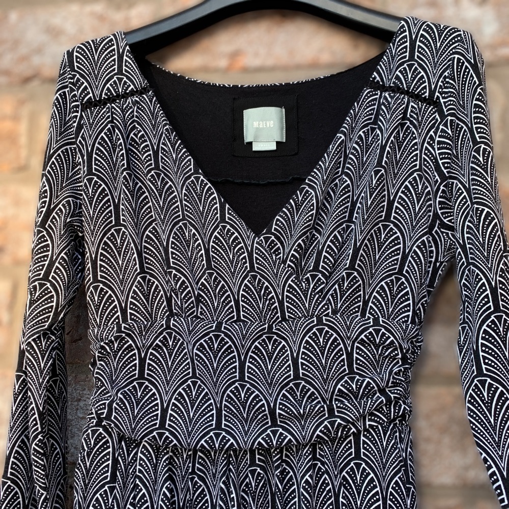 Anthropologie Maeve V-Neck Midi Dress - Picture 6 of 13